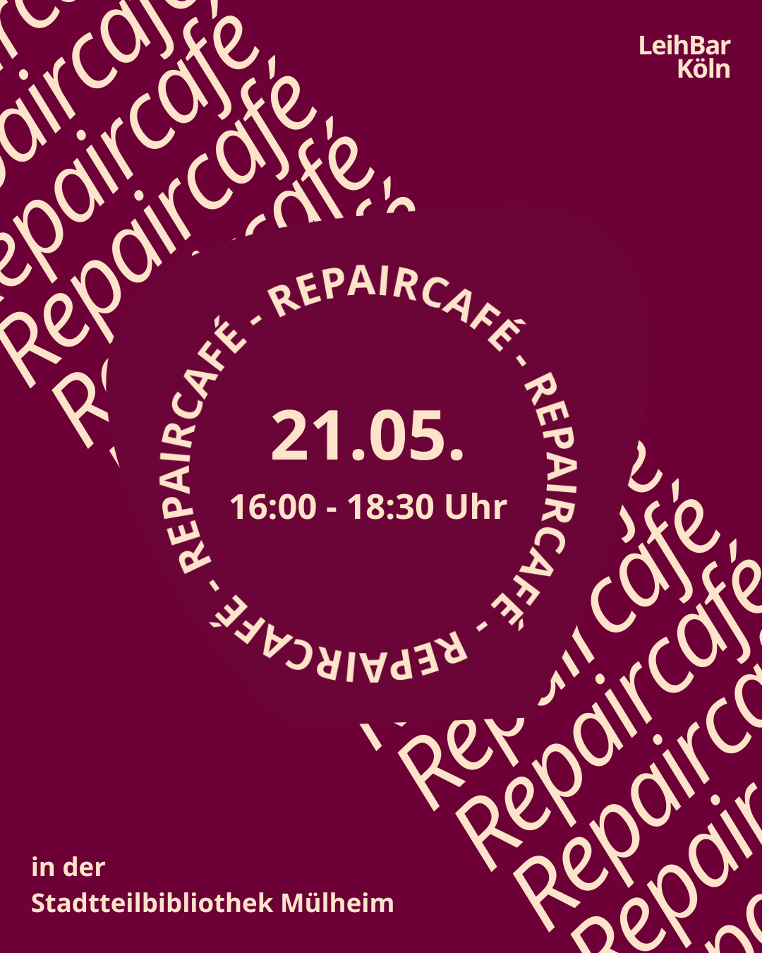 Mehr über den Artikel erfahren Repaircafé am 21. Mai 2026
